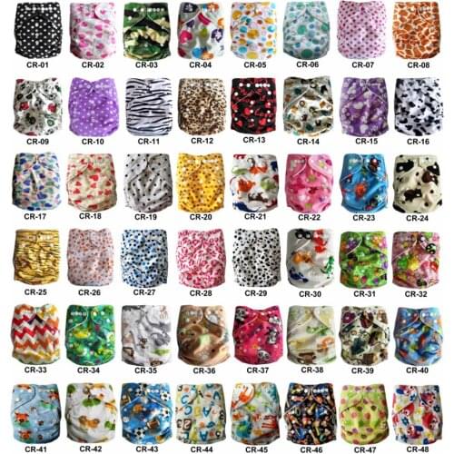 2018 Free Shipping New Cute Minky Cloth Diapers Baby Cloth Diaper With Microfiber Insert Eco-Friendly Baby Nappy 50sets/lots