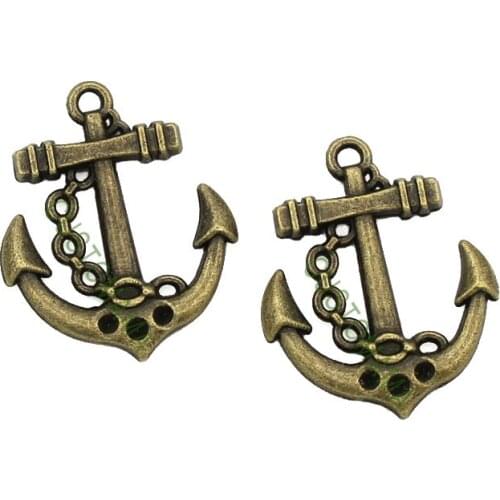 50pcs-Antique Bronze Tone 2 Sided Summer Charms Pendant 25x20mm