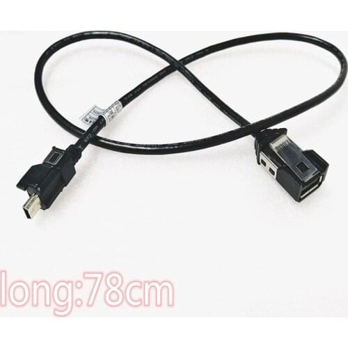 Car CD player radio rear USB cable universal with anti drop card length 78cm