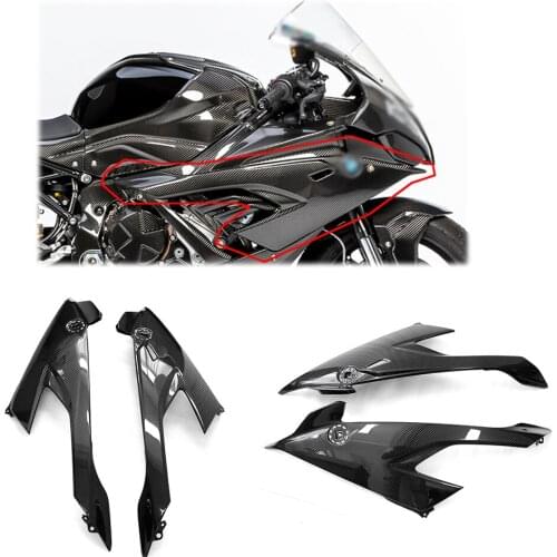 Gloss 100% Twill Weave for BMW S1000RR S 1000RR S1000 RR Carbon Fiber Motorcycle Side Fairing Side Panel 2019 2020