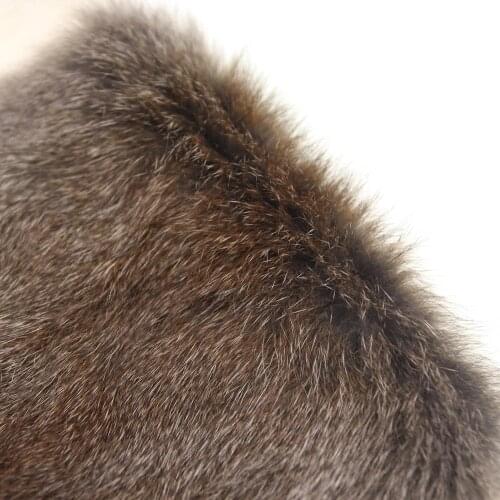 Whole Squirrel Skin Fly Tying Hairs Furs Raw Dubbing Material 1PCS for Zonkers Streamers Matukas or Strip Nymphs Brown White