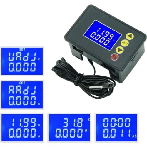 DC 0-100V 10A LCD Display Digital Voltmeter Ammeter Wattmeter Voltage Current Power Meter Volt Detector Tester 12V 24V 1000W