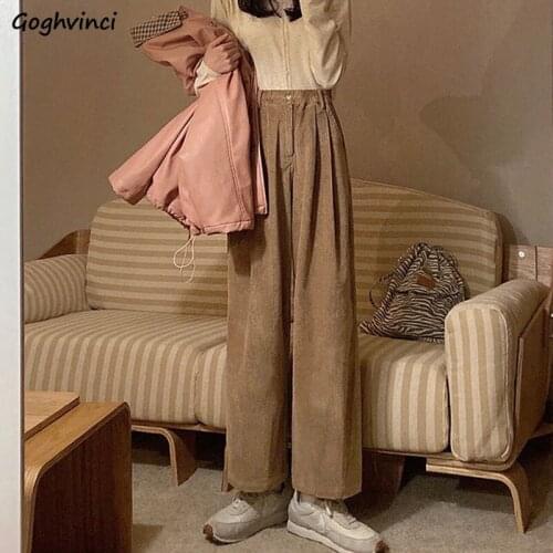 Goghvinci Women's Corduroy Trousers