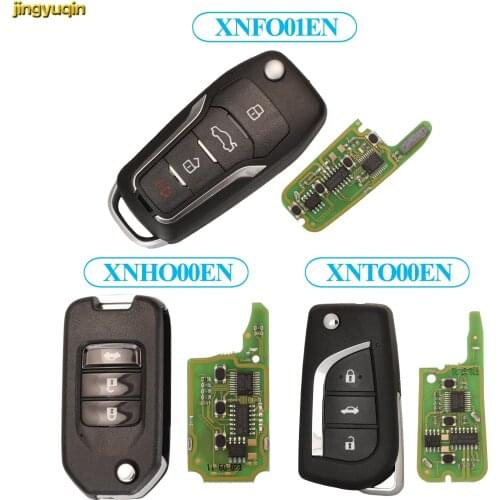 Jingyuqin VVDI Wireless Remote Car Key Control For Xhorse VVDI/VVDI 2 Part Number XNTO00EN 3 Buttons Fob