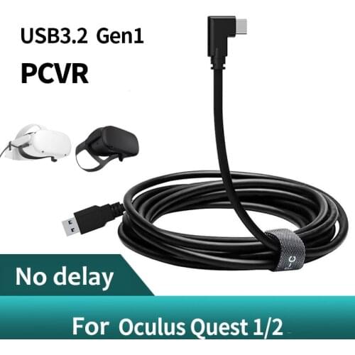 For Oculus Quest 2 Link Cable 5M USB 3.2 Type-C Data Cables for Quest2 VR Data Transfer Fast Charges VR Headset Accessories
