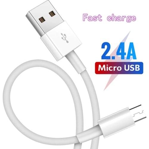 Micro USB Cable 2.4 A For 1M/2M/3M For Huawei Samsung Note 9 Original Fast Charging Android Mobile Phone Accessories USB Cables