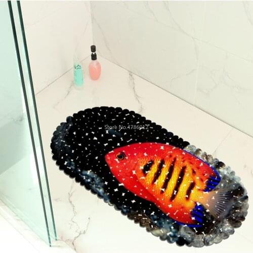 Undersea Fish View Balcony Bathroom Mat Hydrophobic Non-slip Door Mat Swimming Pool Public Place Non-slip Mat