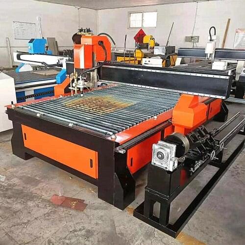 Robotec Big Rotary 1500*3000mm 100A Plasma Cutting Machine 2030 Starcam Software English Version Plasma Cutter For Steel