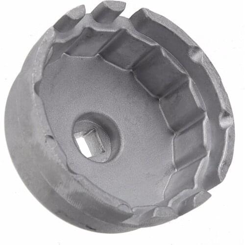 Mayitr 14 Flutes Aluminum Alloy Oil Filter Wrench Cap Socket Housing Remover Hand Tool Wrench Kit for Toyota