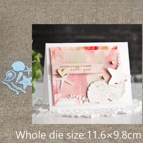 New Design Craft Metal stencil mold Cutting Dies Conch starfish seaweed scrapbook die cuts Album Paper Card Craft Embossing