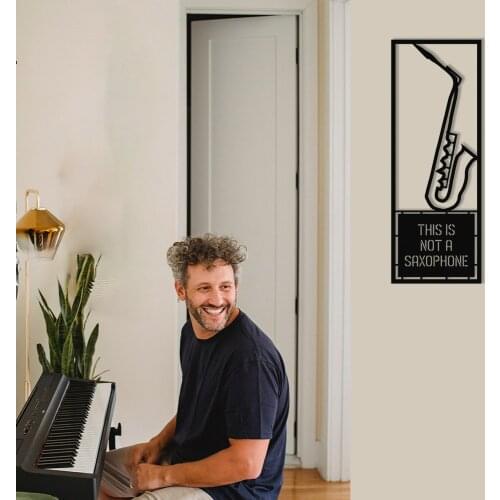 MIGNATIS This Aint A Saxophone Design Metal Wall Decor - in FrameKitchen Wall Decor, Office, wall Decorations for Living Room