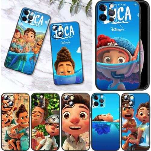 Disney Brothers Luca Silicone Cover for Apple iPhone 12 11 SE XS XR X 7 8 6 5 S mini Plus Pro MAX 2020 Soft Phone Case
