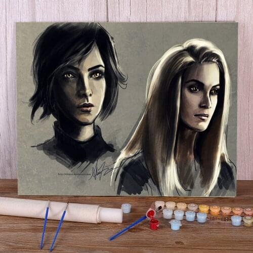 Doodles DIY Painting By Numbers Kit Acrylic Paints 40*50 Paiting By Numbers Home Decor For Handiwork