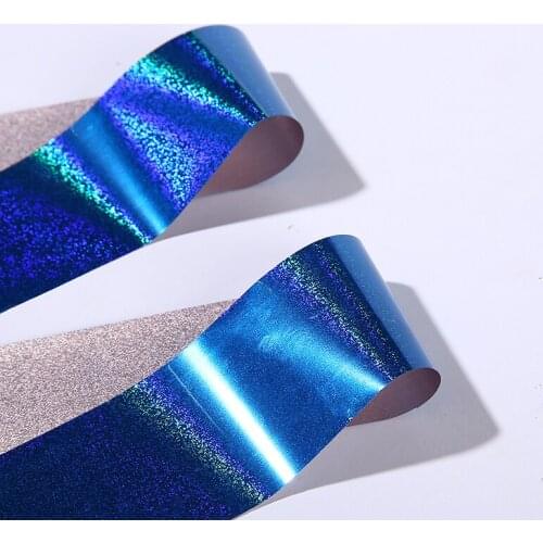 New 1 pc Nail foil polymer clay easy press on nails Design DIY Manicures Tool Nail Transfer Holographic Foil Sticker