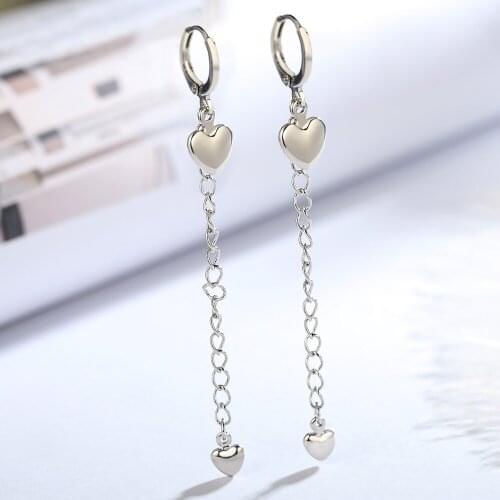 2019 new N925 earrings wholesale ladies earrings simple sterling Silver color jewelry
