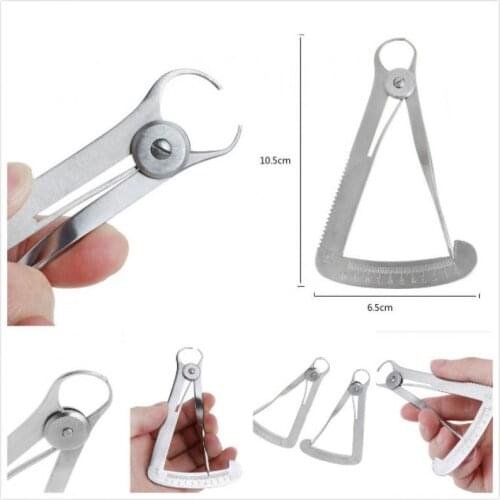 Stainless Steel Autoclavable Caliper Dental Surgical Dentist Lab Dental Ruler 0-10mm Surgical Ruler Measuring Tools