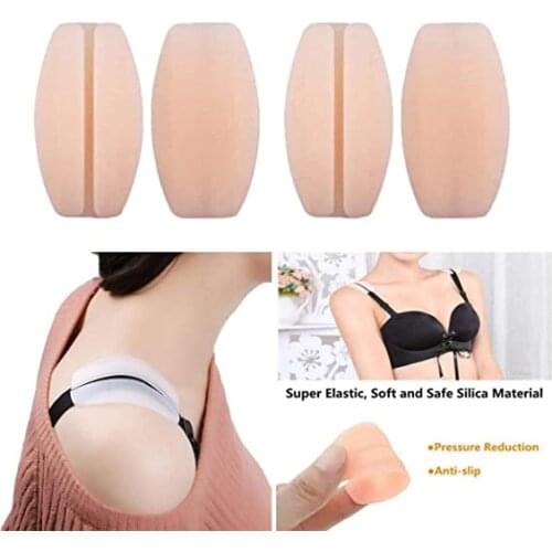Silicone bra strap cushion non-slip Soft shoulder dents Anti-Slip strap 5-Pair
