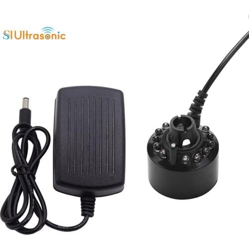 Ultrasonic Mist Maker 12 LED Fogger Water Fountain Pond Fog Machine Atomizer Air Humidifier Indoor Fountain Mister Fogge