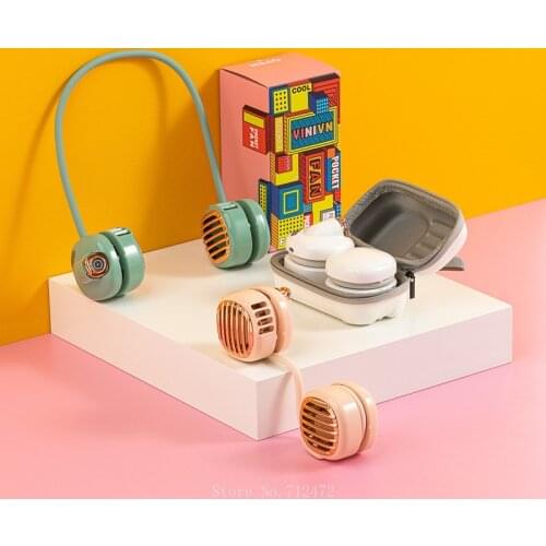 Xiaomi Vinivn Hanging Neck Fan Student Outdoor Handheld Fan USB Charging Summer Travel Mini Cooling Fan