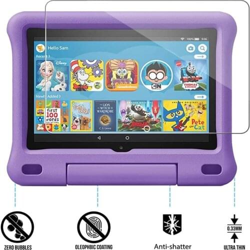 For Amazon Fire HD 8 Kids (10th Gen, 2020) -9H Premium Tablet Clear Tempered Glass Screen Protector Film Protector Cover