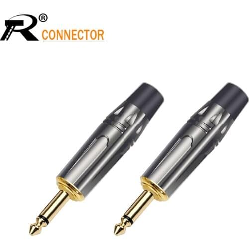 10pcs 3.5mm 2 Pole Plug Mono Male Adapter with Clip Soldering Audio Jack for DIY Headphone Connector