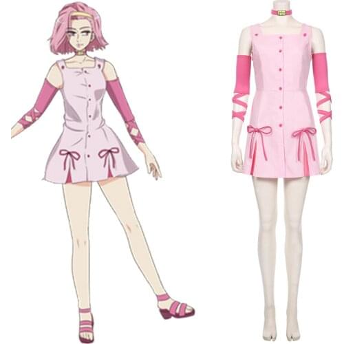 Anime JoJo‘s Bizarre Adventure -Sugimoto Reimi Cosplay Costume Women Dress Suit Halloween Carnival Costumes