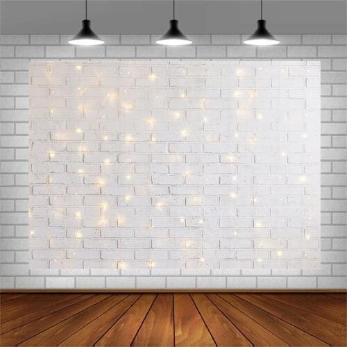 Avezano Photography Backgrounds White Brick Wall Stars Backdrops For Photo Studio Photocall Photozone Decoration Wallpaper Vinyl