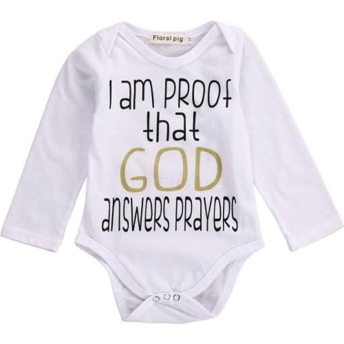 Baby Kids Bodysuit Letter Newborn Toddler Baby Girl Boy Bodysuit Jumpsuit Sunsuit Clothes Outfit 0-18 Months