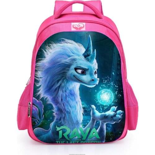 Kid Raya The Last Dragon Backpacks For Teenagers 13/16inch Primary School Bags For Children Girls Boys Birthday Gifts Mochilas