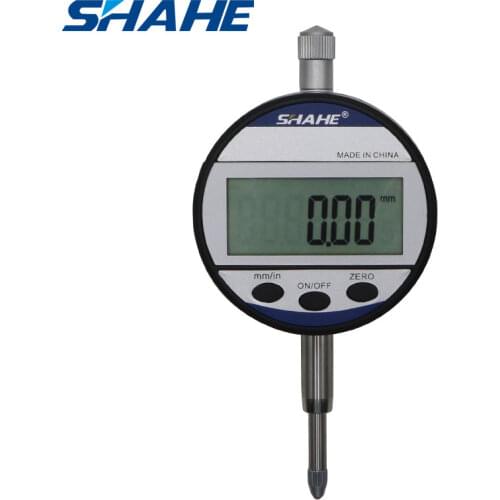 Shahe electronic digital indicator Metric/Inch Range 0-12.7mm/0.5" Dial Indicator Gauge With Retail Box measure instrument Tool