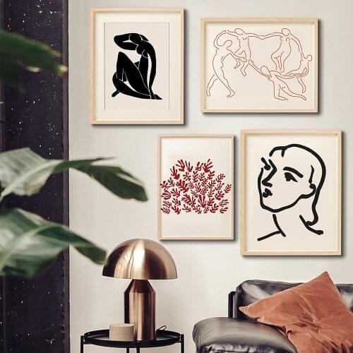 Matisse Art Prints Exhibition Vintage Canvas Poster Abstract Artwork Painting Wall Pictures For Living Room Home Decor No Frame