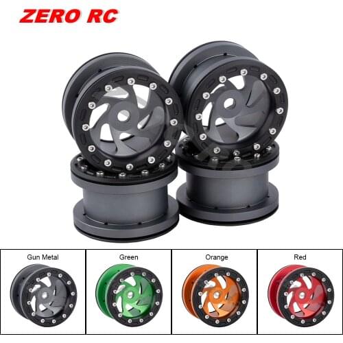 4PCS 1/10 RC CAR WHEEL HUB Alloy 2.2 Beadlock Wheels Rims Fit SCX10 III JEEP WRANGLER Capra WRAITH RR10