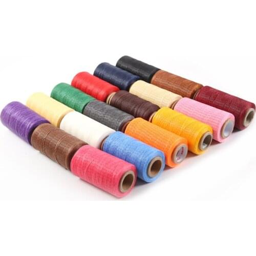 Colorful Leather Sewing Waxed Thread-Practical Long Stitching Thread for Leather Craft DIY Bookbinding Shoe Repairing Projects