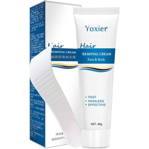 Painless Hair Removal Cream Face Arm Leg Back Underarms Bikini Line Full Body Repair Gentle Non-Irritating Skin Care 40g
