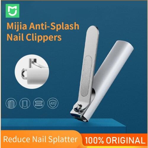 Xiaomi Mijia Nail Clipper Anti-splash Cutter Cleaner Toenail Manicure Pedicure No Splash With Shell Case Stainless Steel Trimmer