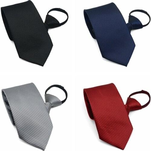 Men Lazy Zipper Tie Black Clip On Men Tie Security Ties Men Women Unisex Tie Clothes Necktie Funeral Flight Attendant Black Tie