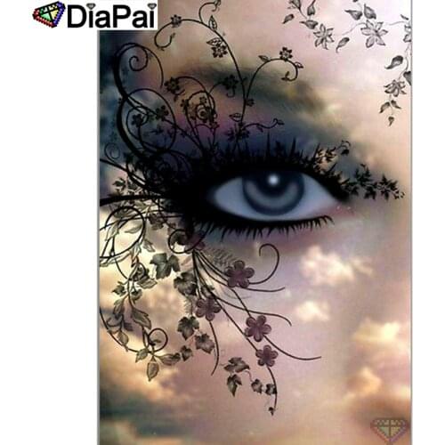 DIAPAI 5D DIY Diamond Painting 100% Full Square/Round Drill "Character eyes" Diamond Embroidery Cross Stitch 3D Decor A21913