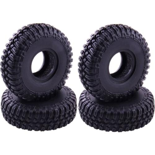 Set of 4 Rubber Wheel Tires for Axial SCX24 90081 1:24 Vehicles Crawler Trucks DIY Accessories Parts