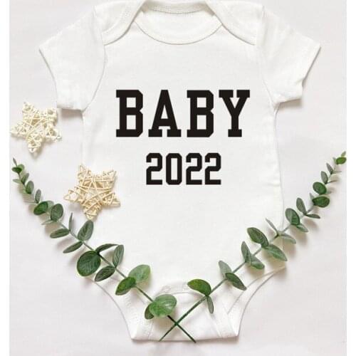Outfits Pregnancy Reveal Cotton Baby 2022 Newborn Baby Bodysuits Cute Summer Baby Rompers Body Baby Boys Girls Clothes