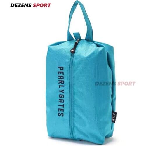 2021 NEW PG Fashion Solid color canvas golf shoe bag carrying case Lightweight foldable storage bag