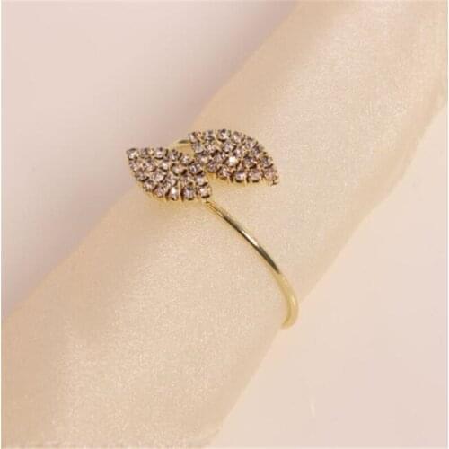 Leaf Napkin Ring Aluminum Napkin Holder Quality Western Napkin Napkin Ring Party Decor Table Decor Accessories