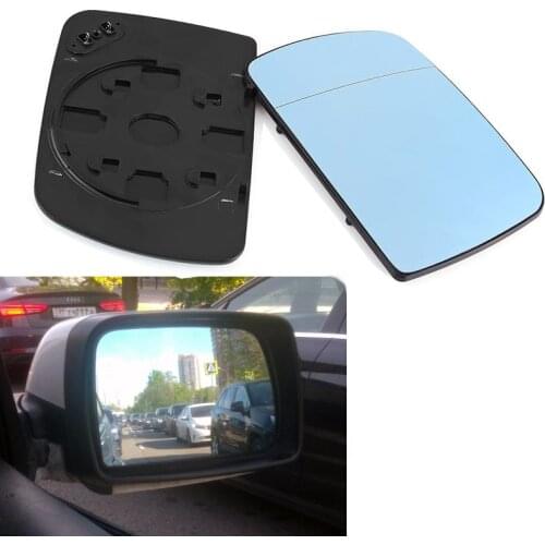 Pair Car Right Left Side Rearview Heated Mirror Glass For BMW E53 X5 1999-2006