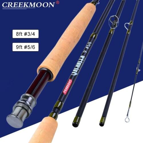8FT/9FT 1PC Japan Carbon Fiber Fly Fishing Rod 2.43M 2.74M 4 Section 3/4 5/6 Soft Cork Handle Fly Rod Fishing Fast Action Tackle