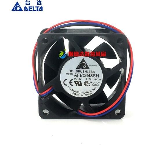 Delta Electronics AFB0648SH S47L Server Cooling Fan DC 48V 0.12A 60x60x25mm 3-Wire