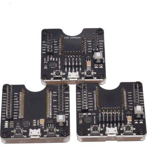 1PCS ESP8266 ESP-WROOM-32 ESP32-WROVER Development Board Test Burning Fixture Tool Downloader for ESP-12F ESP-07S ESP-12S