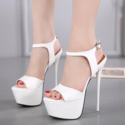 Big Size34-46 Womens Sandals With Heels Vogue Gladiator Women Sandals Platform Womens Summer Shoes Sexy High Heels Ladies Shoes