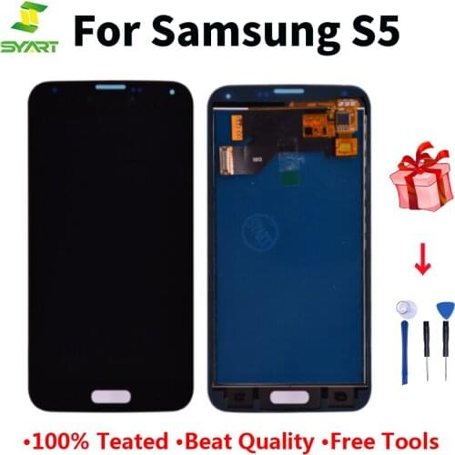 LCD For Samsung S5 G900F OLED Lcd Display Screen Touch Digitizer Assembly Compatible For Samsung Galaxy S5 G900 G900F Screen