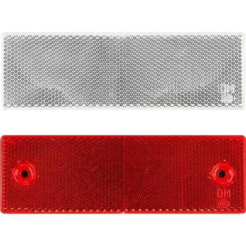 1 PCS Adhesive Plastic Reflector Reflective Warning Plate Stickers Sign For Car SUV Truck Motorcycle Safety Reflective Strips