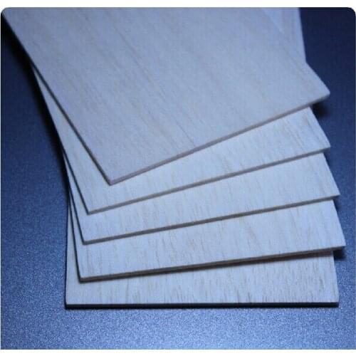 10pcs/lot 250x100x6~20mm AAA+ Model Balsa wood sheets for DIY RC model wooden plane boat material