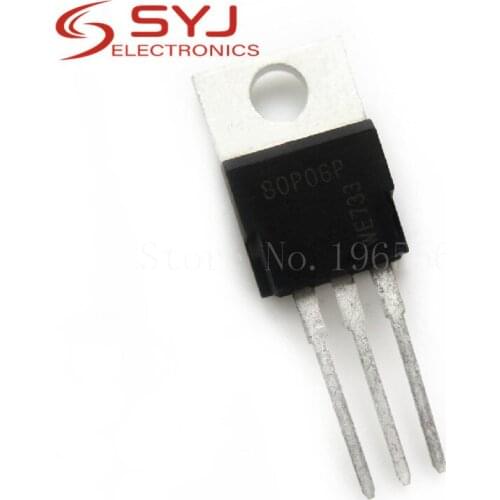 10pcs/lot SPP80P06P SPP80P06 TO-220 60V 80A new original In Stock